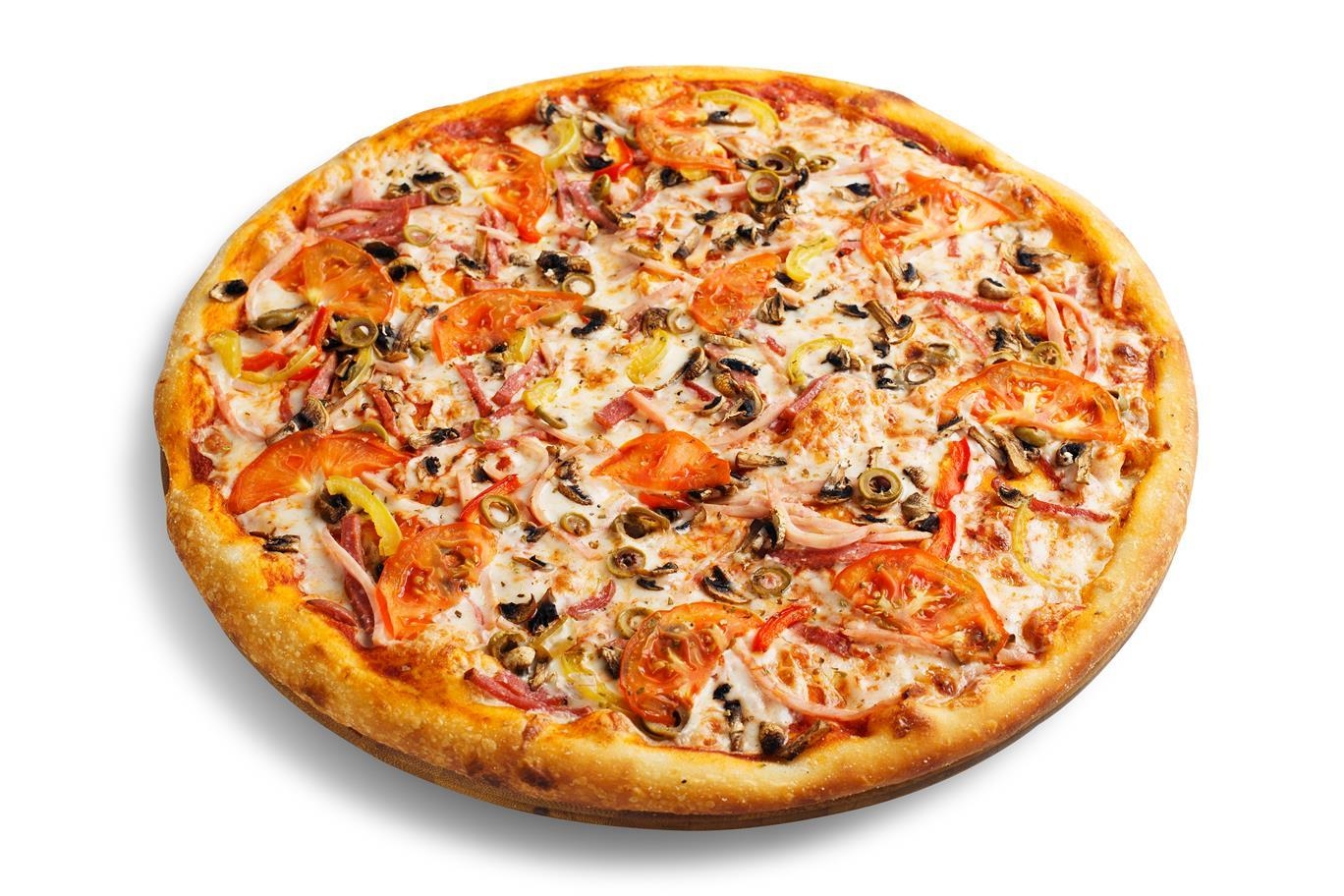 Недорогая пицца. Пицца пышное и тонкое. Дешёвая пицца с бесплатной доставкой. Ветчина и грибы пицца с оливками. Пицца номер 4